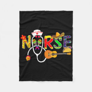 Krankenschwester Stethoskop Cinco De Mayo Fiesta T Fleecedecke
