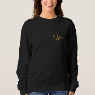 Krankenschwester Stethoskop Links Brust Sweatshirt