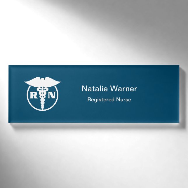 Krankenschwester-Symbol-Entwurf Namenschild (Vorderseite)