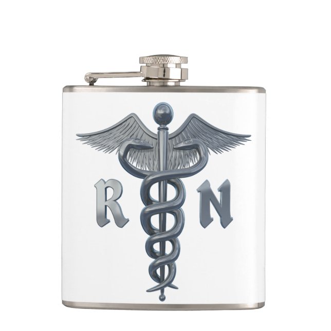 Krankenschwester-Symbol Flachmann (Vorderseite)