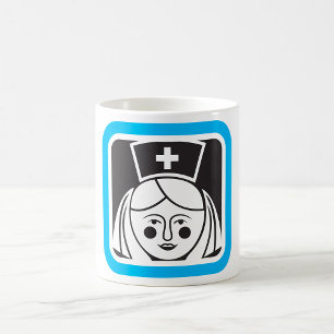 Krankenschwester-Symbol Kaffeetasse