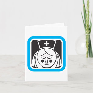 Krankenschwester-Symbol Karte