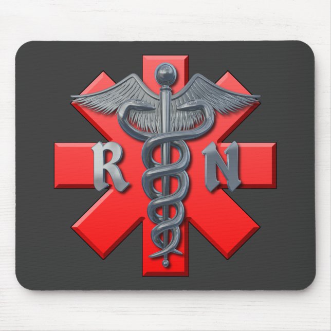 Krankenschwester-Symbol Mousepad (Vorne)