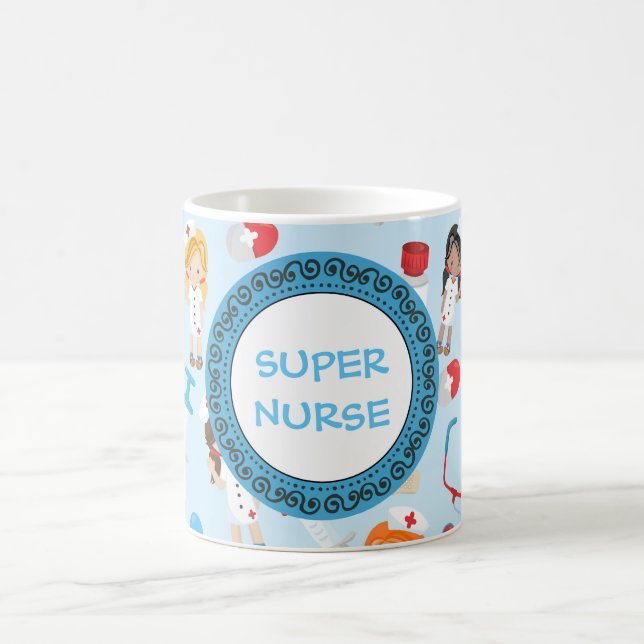Krankenschwester-Tasse Kaffeetasse (Mittel)