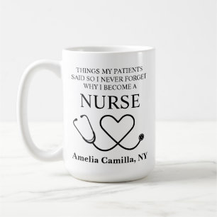 Krankenschwester-Tasse, Personalisiertes Geschenk Kaffeetasse