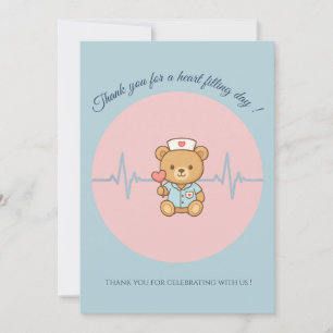 Krankenschwester-Teddybär-Dankeskarten Dankeskarte
