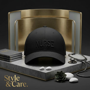 Krankenschwester Text Mark Clean Modern Design Bestickte Baseballkappe