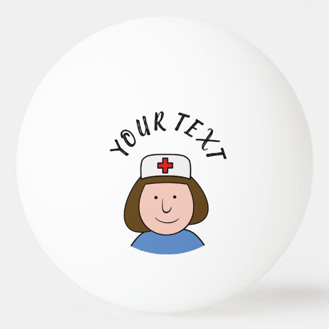 Krankenschwester Tischtennisball (Vorderseite)