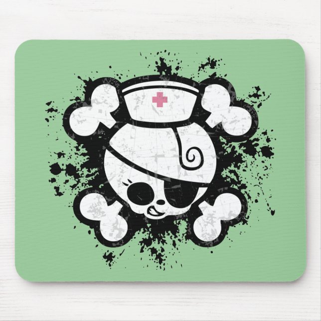 Krankenschwester-Transportwagen platsch Mousepad (Vorne)