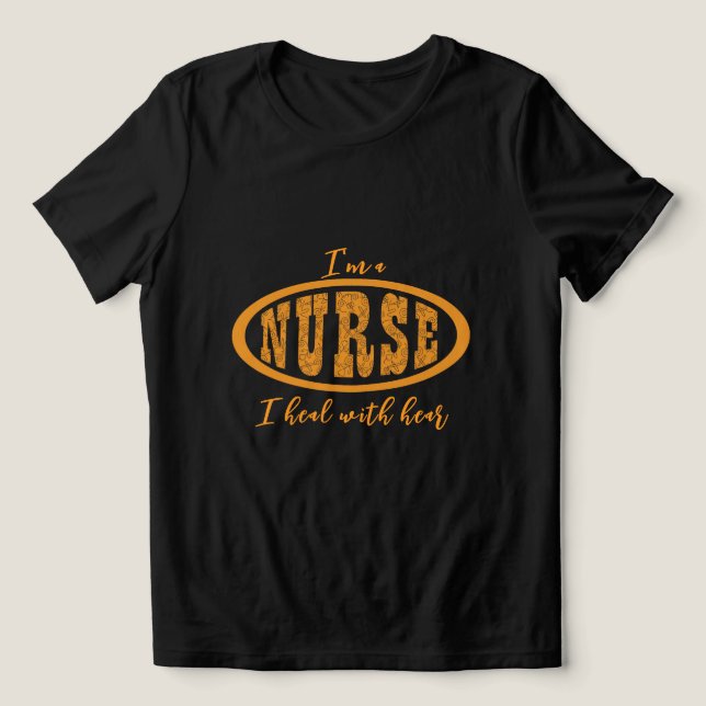 Krankenschwester Tri-Blend Shirt (Design Vorderseite)