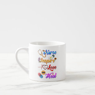 Krankenschwester Trinkgeschirr Inspiriert Liebe He Espressotasse