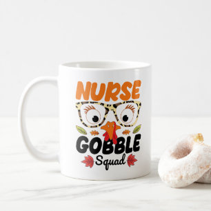 Krankenschwester Truthahn Gackel Trupp Krankenpfle Kaffeetasse