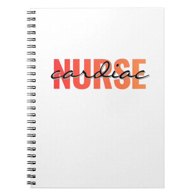 Krankenschwester-Typografie-Design Notizblock (Vorderseite)