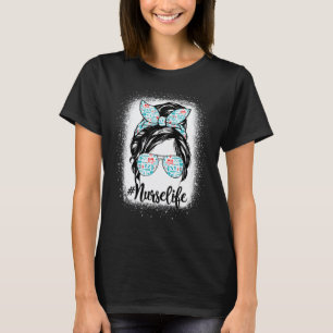 Krankenschwester Unordentlicher Knoten Krankenpfle T-Shirt