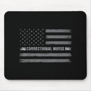Krankenschwester US-Flagge Vintage Gesundheitswese Mousepad
