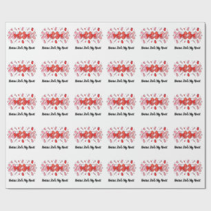 Krankenschwester Valentine XOXO Verband Stethoskop Geschenkpapier