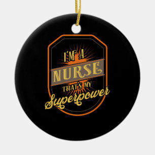 Krankenschwester Vintage Keramik Ornament