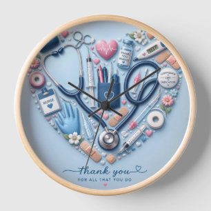 Krankenschwester Wanduhr – Süßes Pflegegeschenk fü