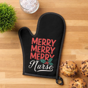 Krankenschwester Weihnachten Fröhliche Krankenschw Ofenhandschuh