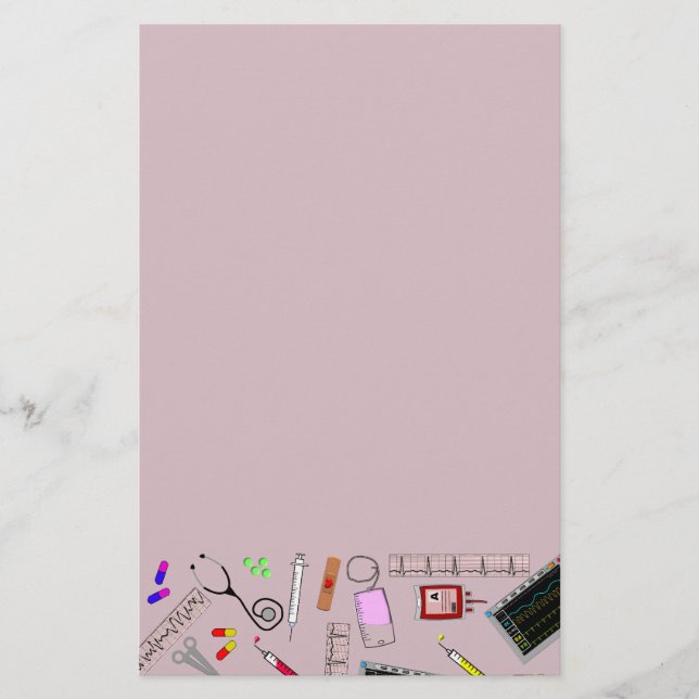 Krankenschwester-Werkzeuge Briefpapier (Vorderseite)