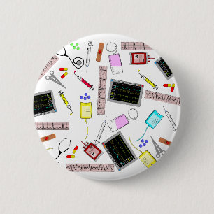 Krankenschwester-Werkzeuge Button
