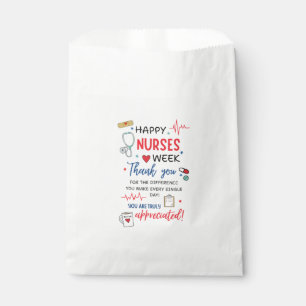 Krankenschwester-Woche Schild Druckbar Anerkennung Geschenktütchen