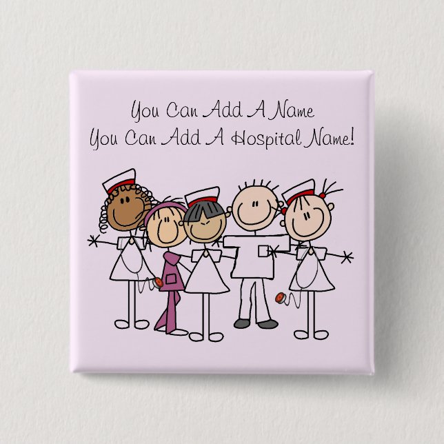Krankenschwester-Wochen-T - Shirts und Geschenke Button (Vorderseite)
