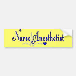Krankenschwesteranesthetist-Geschenke Autoaufkleber