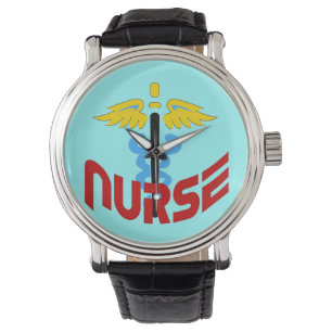 KrankenschwesterCaduceus (kundenspezifischer Armbanduhr