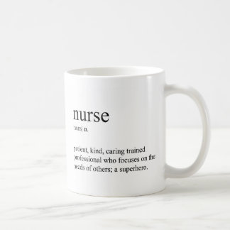 Krankenschwesterdefinitionswörterbuch Kaffeetasse