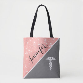 Krankenschwestermedizinischer Caduceus erröten Tasche