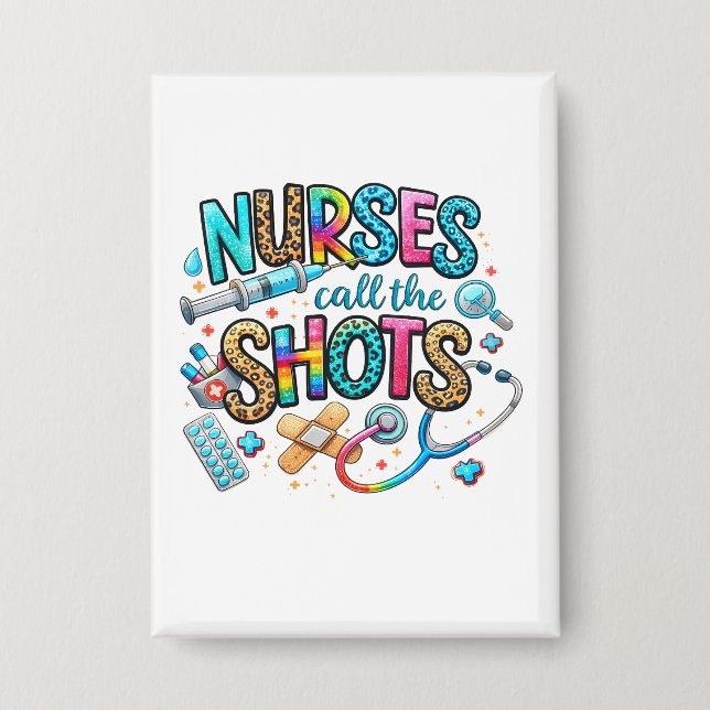 Krankenschwestern bestimmen Button (Vorderseite)