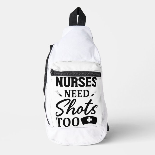 Krankenschwestern brauchen auch Aufnahmen Crossbody Bag (Vorderseite)