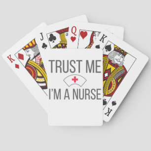 Krankenschwestern für Grad vertrauen Ich bin Krank Spielkarten