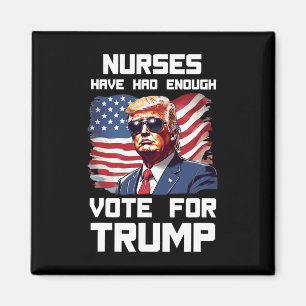 Krankenschwestern für Trump Pro Republikanische Pa Magnet