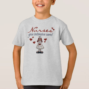 Krankenschwestern geben Intensivpflege-T-Shirts T-Shirt