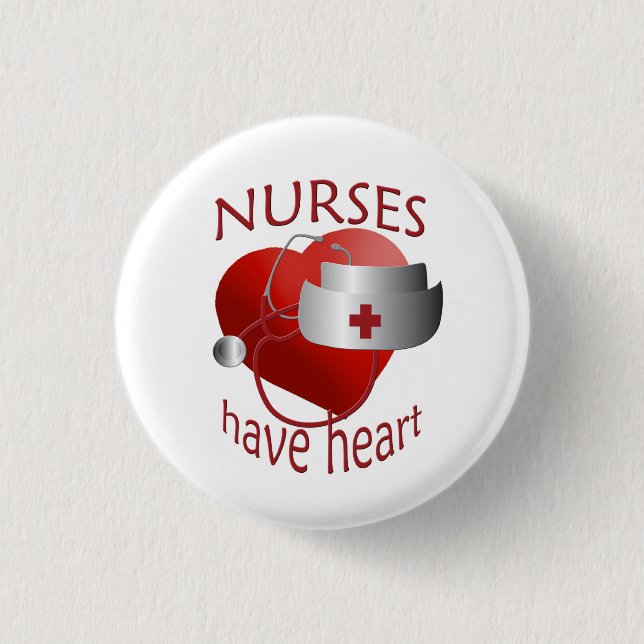 Krankenschwestern haben einen runden Knopf für die Button (Vorderseite)