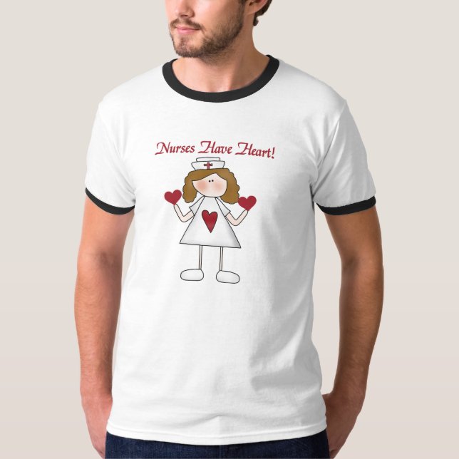 Krankenschwestern haben Herz-T - Shirts und (Vorderseite)