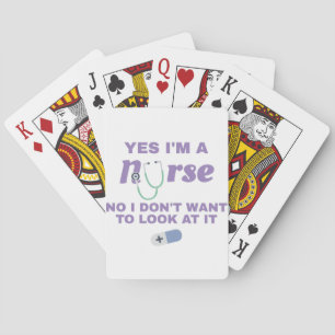 Krankenschwestern Ja, ich bin Krankenschwester Nei Spielkarten