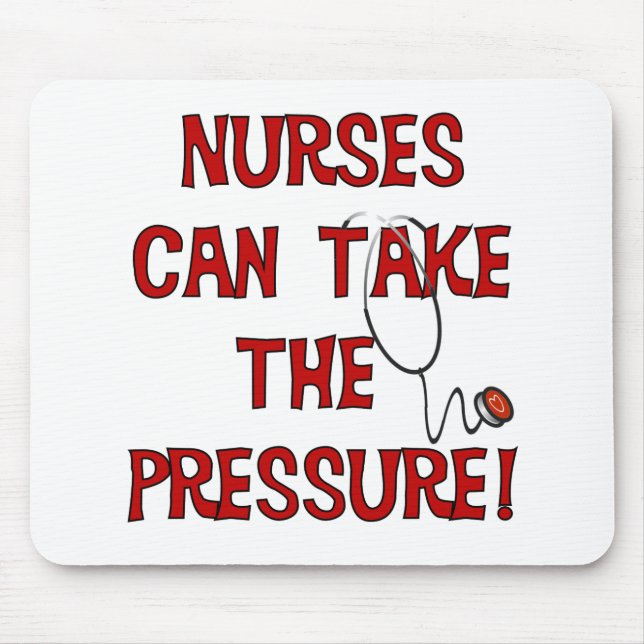 Krankenschwestern können den Druck ausüben Mousepad (Vorne)