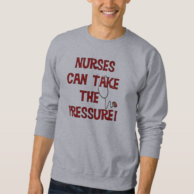 Krankenschwestern können den Druck ausüben Sweatshirt (Vorderseite)