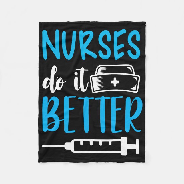 Krankenschwestern machen es besser fleecedecke (Vorderseite)
