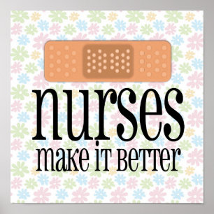 Krankenschwestern machen es besser, Verband Poster
