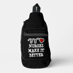Krankenschwestern machen es zu einer besseren Pfle Crossbody Bag
