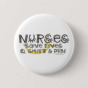 Krankenschwestern retten die Leben Button