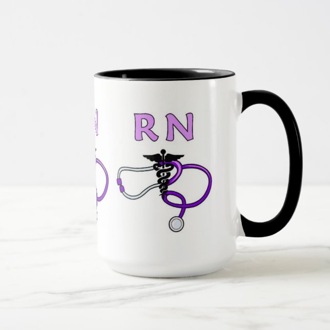 Krankenschwestern RN Stethoscope Tasse (Rechts)