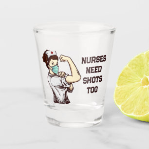 Krankenschwestern Schnapsglas