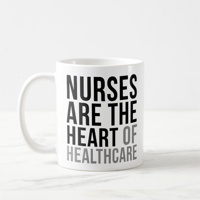 Krankenschwestern sind das Herz der Gesundheitsver Kaffeetasse (Links)