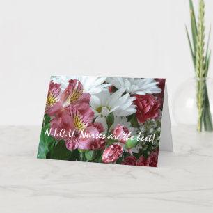 Krankenschwestern sind die besten!-floral dankeskarte