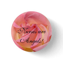 Krankenschwestern sind Engel! Knöpfe, die rosa